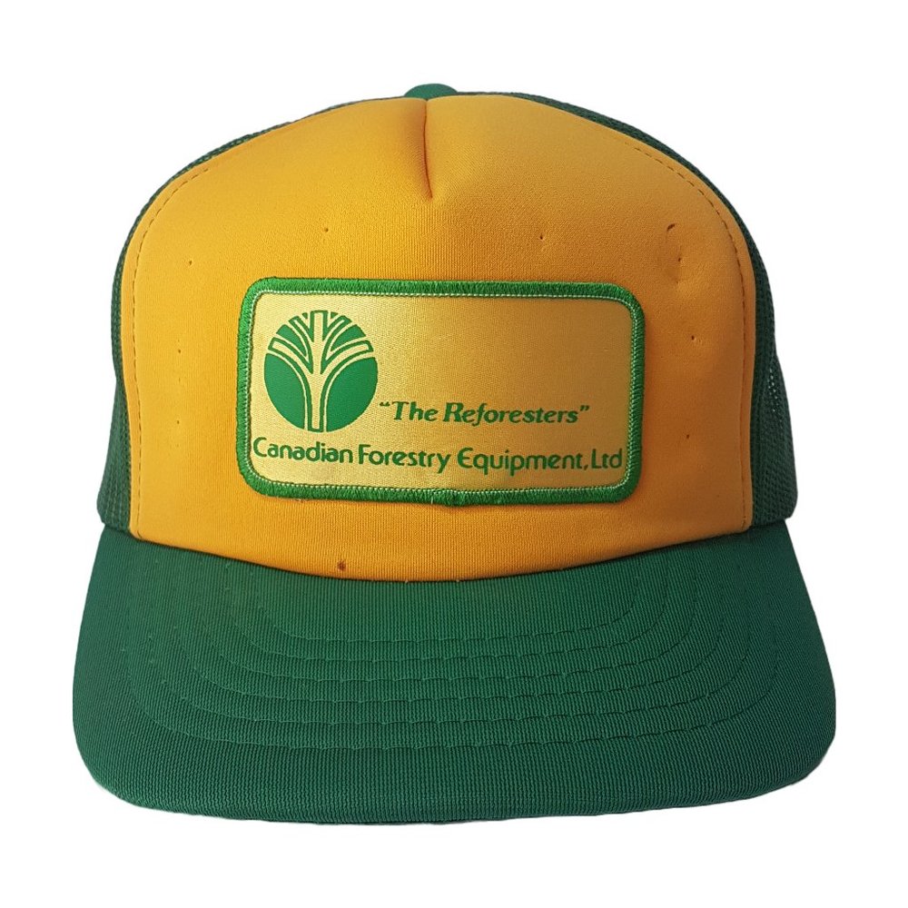 Vintage 80s CANADIAN FORESTRY EQUIPMENT Hat Snapback Trucker Hat Classic Cap